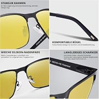 CARFIA Polarisierte Herren Sonnenbrille Metallrahmen UV 400 Fahrerbrille – Ansicht 6