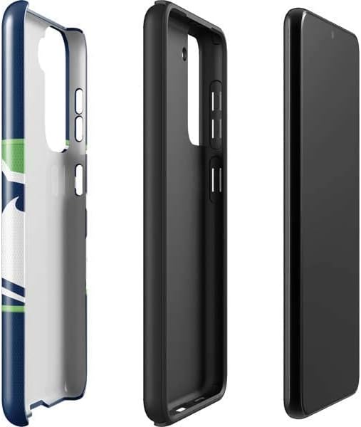 Skinit Pro Phone Case Compatible with Galaxy S22 - Officially Licensed NFL Seattle Seahawks Zone Block Design