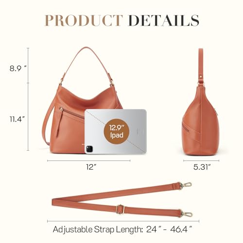 Image of Missnine Hobo Bag Purses and Handbags for Women Top Handle Handbags with Pocket Zipper