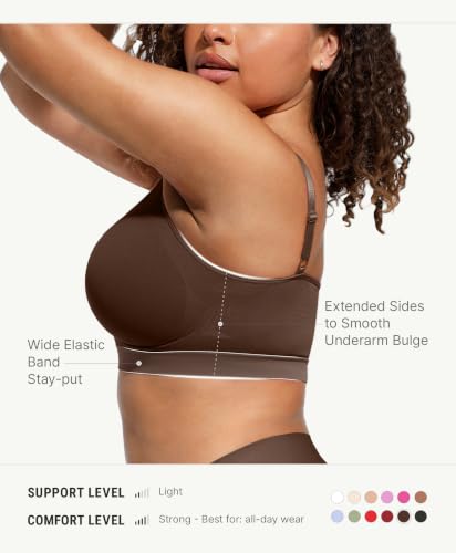 Image of FeelinGirl Seamless Support Bralettes for Women No Underwire Everyday Bras