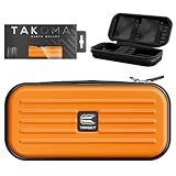 Target Darts Takoma Dart Case Wallet, Regular Size, Orange | Store 3 Fully Assembled Darts & Accessories | Dart Holder with Zip Lock Pouches, Store Flights, Shafts & Swiss Points