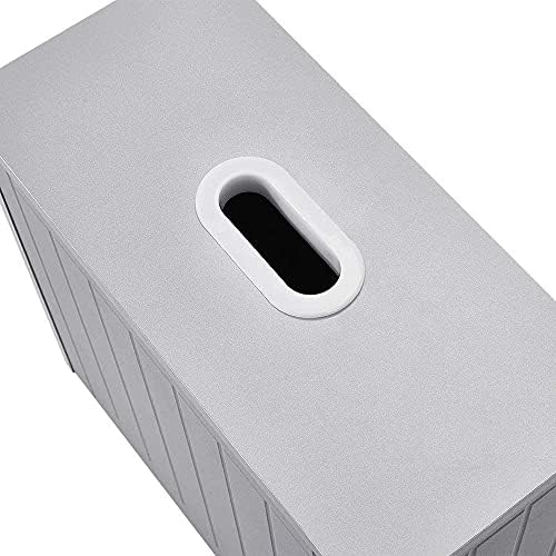 Wooden Bathroom Storage Unit, Free Standing Toilet Paper Holder, Compact Wooden Shaker Bathroom Box, Multi-Purpose Cleaning Tidy Box Bathroom Cabinet (Gray)