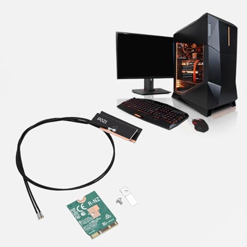 WiFi 6E Wireless Card, Dual Band 2.4GHz 5GHz M.2 NGFF Laptop Network Card 1800Mbps, con Bluetooth 5.2 y MU MIMO, para Windows 10, Windows 11 y OpenWrt miniatura 6