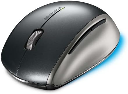 Microsoft 2.4GHz Wireless BlueTrack Technology Laser Explorer Mouse with 30-Foot Range and Easy Battery Recharging Base (5AA-00001).