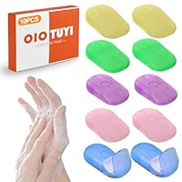 OioTuyi 200 Stück Einweg Seifenblätter (10x20 Stück) für Reisen, Camping & Outdoor - Papierseife to Go, Tragbare Mini Seifenblättchen mit Umweltfreundlichem Material