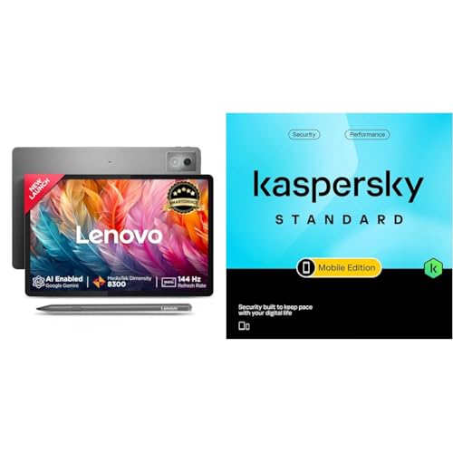 Image of Lenovo {Smartchoice) Idea Tab Pro with Pen Plus|12.7 inch 3K Display|144 Hz Refresh|8 GB RAM, 128 GB ROM|AI-Enabled + Kaspersky Standard Mobile Security 1 Device 1 Year (Physical Pack)
