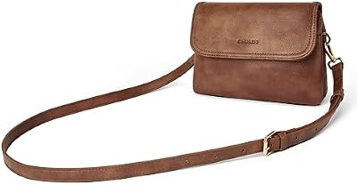 CHOLISS Small Crossbody Bags for Women, Vegan Leather Cell Phone Purse, Mini Travel Purse with Adjus...