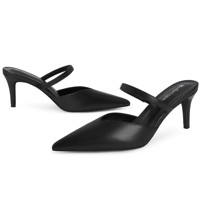 Modatope Close Toe Heels for Women Pointed Toe High Heels Pumps Womens Heeled Mules3