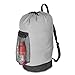 Dalykate Backpack Laundry Bag, Laundry Backpack with Shoulder Straps and Mesh Pocket Durable Nylon Backpack Clothes Hamper Bag with Drawstring Closure for College, Travel, Laundromat, Apartment-Grey