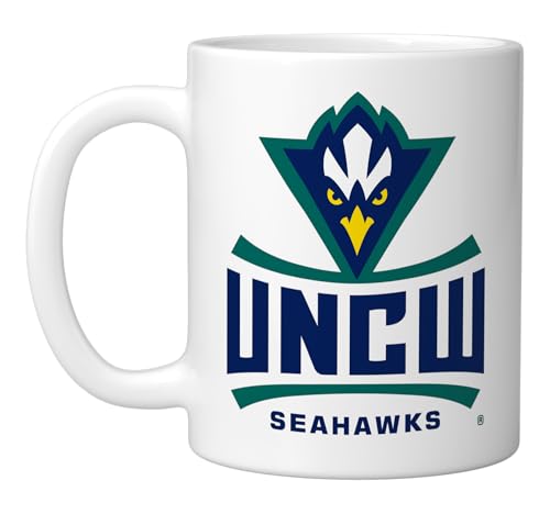North Carolina Wilmington Seahawks Taza de Cerámica Blanca miniatura 1