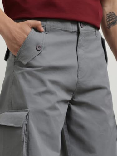 Image of Nobero Oversized Cargo Pants for Men | Oversized Fit | Multiple Cargo Pockets | Elasticated Waist | Casual & Utility Wear