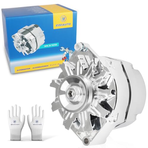 Information on Low Engine RPM with No Throttle Response - 2022 Chevrolet Silverado & GMC Sierra 4 New Chrome 1 Wire Self Exciting Alternator High Output 120Amp Replacement for GM 305 350 BBC SBC 10SI for Chevy for Buick Street Rod Hot Rod