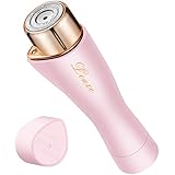 Facial Hair Remover for Women, LEUXE Painless Hair Removal Waterproof Shaver Razor with LED Light for Peach Fuzz Fine Hair Chin Cheek Upper Lip