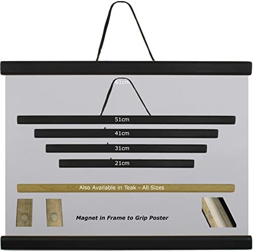Magnetic Poster Frame Wooden Poster Holder for Hanging Prints Photos Pictures Posters Wood
