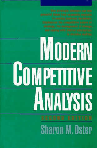 Modern Competitive Analysis: Oster, Sharon M.: 9780195075793: Amazon ...
