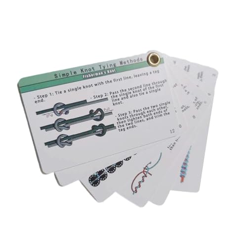 12 Essential Knots Fishing Knot Cards for Fly Fishing