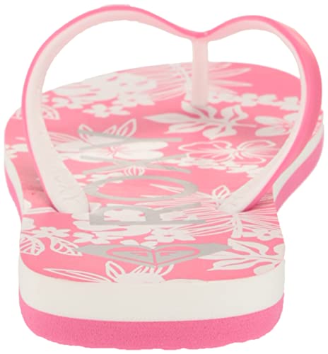 Roxy Women's Tahiti Flip Flop Sandal, Pink/White 232, 9 #TOP6