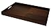 Simply Bamboo Extra Large (23" X 16") Espresso Brown Bamboo Wood Rectangle Serving Tray