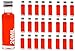 24 leere Glasflaschen 20ml Krug Glasfläschchen 20 ml mini Flaschen kleine Flaschen mit Schraubverschluss zum selbst Abfüllen Likörflaschen Schnapsflaschen Essigflaschen Ölflaschen Höhe 9,2 cm, von SLK GmbH