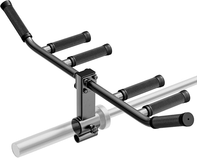 BODY FITNESS || Multi-Grip T-Bar Row Landmine Handle | Heavy-Duty Steel | 360° Swivel | Back, Chest & Core Training for Home Gym-image-45