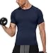 OVIYEGAIN 2 Pack Compression Shirts for Men Short Sleeve Sports Athletic Base Layer Tops Dry Fit Workout Undershirt Yoga Tops