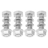 YINETTECH 4-teiliges Set aus Schrauben Muttern Und Unterlegscheiben M10x1,25x40 Mm aus Edelstahl für die Montage von Abgaskrümmern