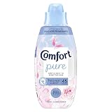 Comfort Pure Fabric Conditioner Heaven Scent, 45 Washes (675 ml) - Laundry Softener CrystalFresh* Technology, Gentle Next to Sensitive Skin
