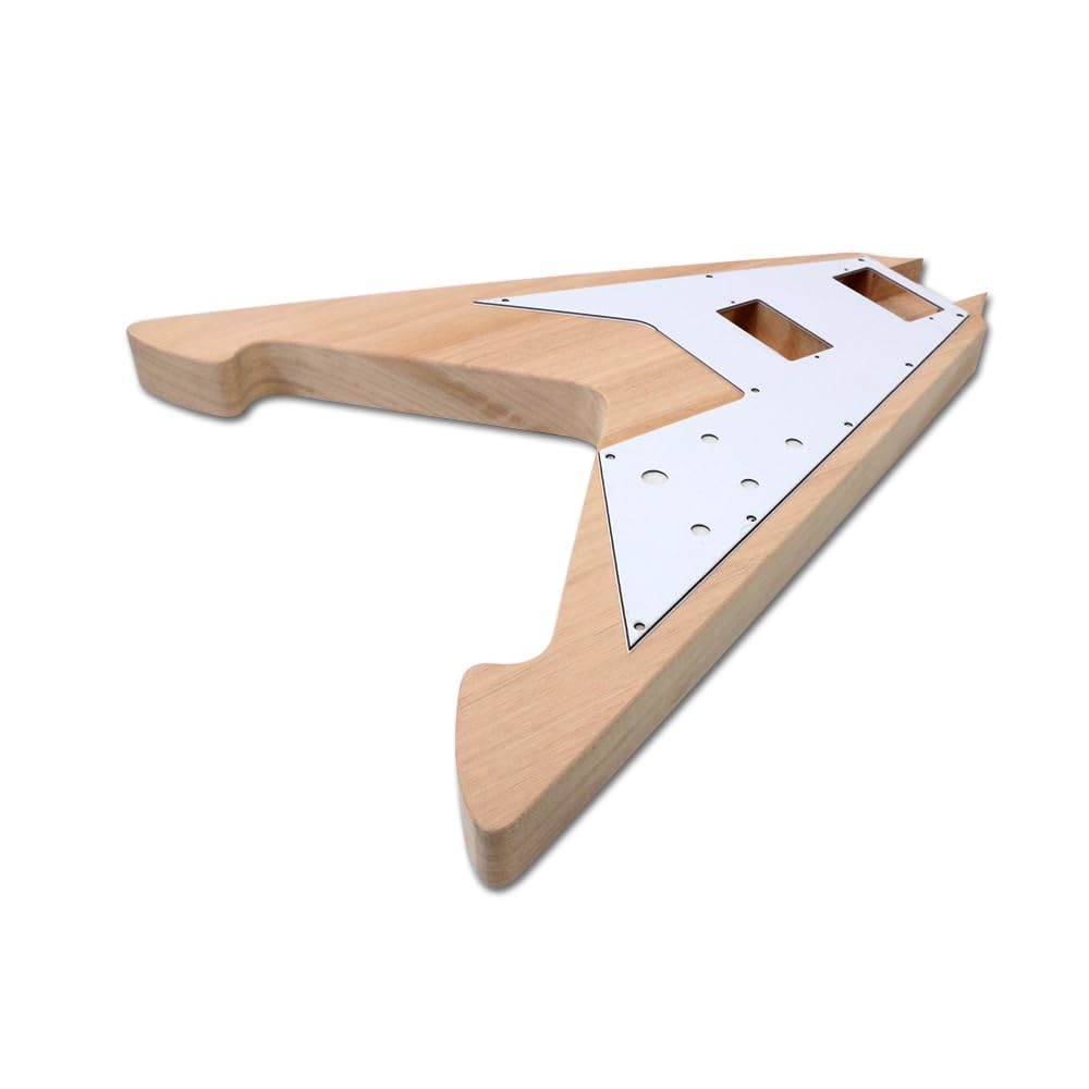 Amazon | WUQIMUSC DIY エレキギターキット Flying V ソリッドウッド
