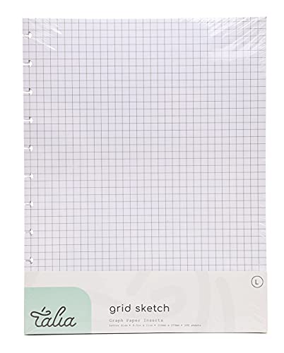 Talia Discbound Notebook Refills (Grid Pages, Letter (8.5in x 11in))