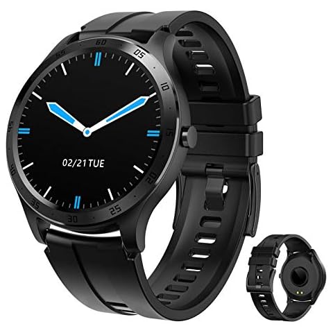 ENPAP Women Smart Watchr,Activity Tracker of 1.28Inch Full Touch Screen of with Multi Sports Modes Heart Rate Sleep Monitor Blood Pressure Sleep Counter(Black) Cover