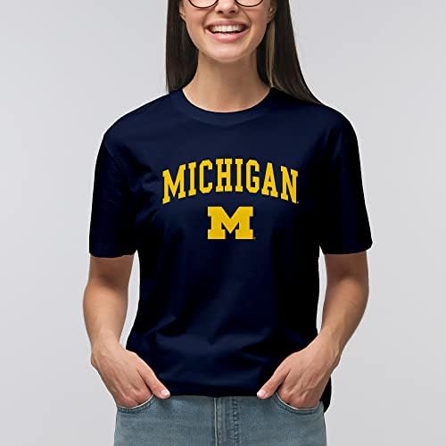 UGP Campus Apparel AS03 - Michigan Wolverines Arch Logo T-Shirt - Small - Navy - 1