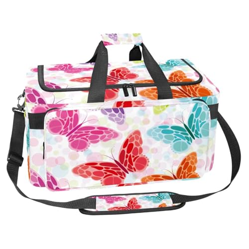 Sac de sport 30L jaune à motifs pattes pour voyage et fitness - Organiseur de bagage 25x48x26cm