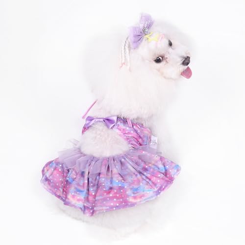 Image of CuteBone One Piece Dog Bikini Swimsuit Dress - Puppy Bathing Suit Costume for Small Dogs - Comfortable & Stylish Pet Clothes for Summer Pool, Beach & Play LTDB07XXS