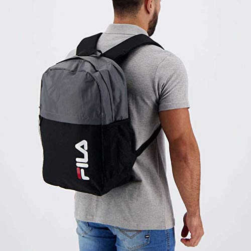 Mochila, Ripstop, Fila, Unissex, Cinza/Preto