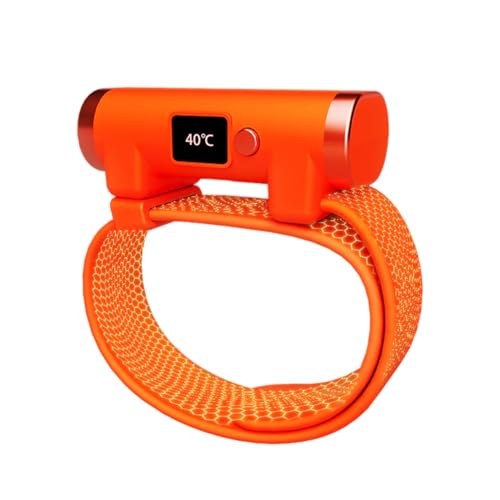Uanratg Braccialetto scaldamani invernale con scaldamani e tasca da viaggio per riscaldamento rapido USB ricaricabile per la casa esterna pratica Warm-C