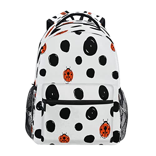Mochila de mariquita informal para viajes de fin de semana y tardes de instituto