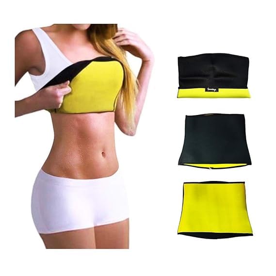 S S LONG LIFE Unisex Body Shaper Weight Loss Tummy Reducer Slim Belt for Men and Women Tummy Trimmer Waist Trainer Adjustable Sweat Slim Belt (SS-3) (Size M) Black (B0D17WBKDW) Amazon Price History, Amazon Price Tracker