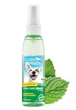 TropiClean Fresh Breath Oral Care Spray for Dogs & Cats | Dog Breath Spray | Mint Breath Freshener | Pet Bad Breath Treatment | Made in The USA | 4 oz