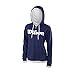 Produktbild Wilson Damen Sport-Kapuzenweste, W Team Script FZ Hoody, Baumwolle/Polyester, Blau/Weiß, Größe: XS, WRA766703