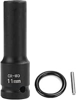 Vista 21 de FLZOSPER Toma de impacto de 6 puntos de 1/2 pulgada x 0.394 in de profundidad, 42 CR-MO