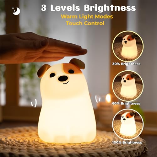 Lámpara de noche para niños con forma de perro AVEKI miniatura 2