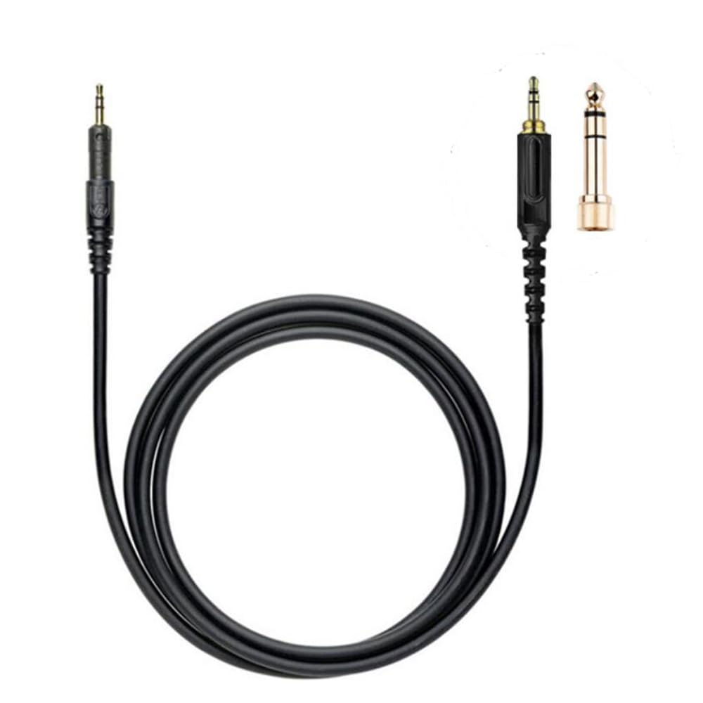 Coyktonty eplacement Audio Cable Extension Cord Line for ATH M50X M40X M60X M70X/Sennheiser HD518 HD558 HD595 HD598 Headphones,Headphone Accessories (Straight 1.2 Meters)