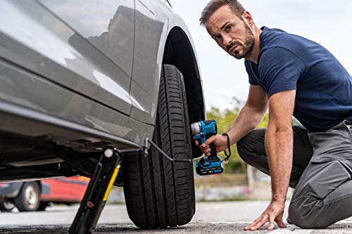 HAZET Mini draadloze slagmoersleutelset 9212M-1 I 1/2 inch aandrijfvierkant I 3-delige set I Borstelloze motor I Drie vermogensniveaus voor koppelaanspanning - Afbeelding 8