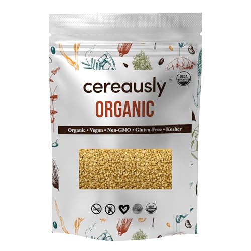CEREAUSLY Organic Quinoa Crispies – Ancient Grain Crunch Topping for Yogurt, Smoothie Bowls & Granola – Puffed Quinoa Cereal – Gluten Free, Vegan, Kosher – 1.5 lb