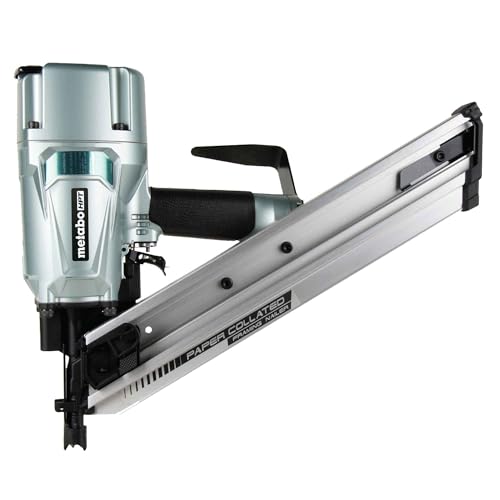 Metabo HPT Framing Nailer, Pro-Preferred Pneumatic Power Nailers in Framing Tools, Rapid Response Power Tool for Floor, Wall, & Roof Decking, Lightweight, 30° 3-1/4" Paper Collated Nails, NR83AA5