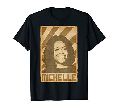 Image of Michelle Obama Torn Poster T-Shirt