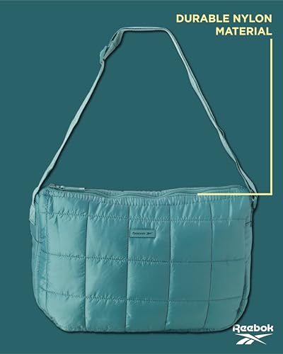 Image of Reebok Womens Crossbody Bag - Lightweight Stylish Nylon Quilted and Non-Quilted Everyday Crossbody Sling Bags for Women