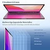 2 sztuki folii ochronnej na wyświetlacz z filtrem niebieskiego światła do ekranu 15,6 cala, proporcje obrazu 16:9, ochrona oczu, folia ochronna HD bez pęcherzyków powietrza