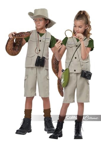 California Costumes Wild Life Expert/Archaeologist Child Costume, Tan, Extra Large