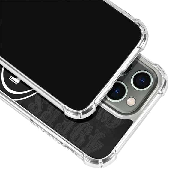 Skinit Clear Phone Case Compatible with iPhone 14 Pro - Officially Licensed NFL San Franciso 49ers Black & White Design